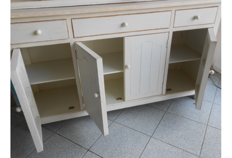 Credenza in abete con piattaia